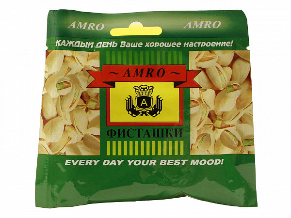 АМРО  фисташки  30 г. (спайка) х2