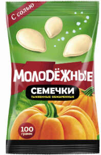 Семечки Молодежные Тыквенные с солью 100 г