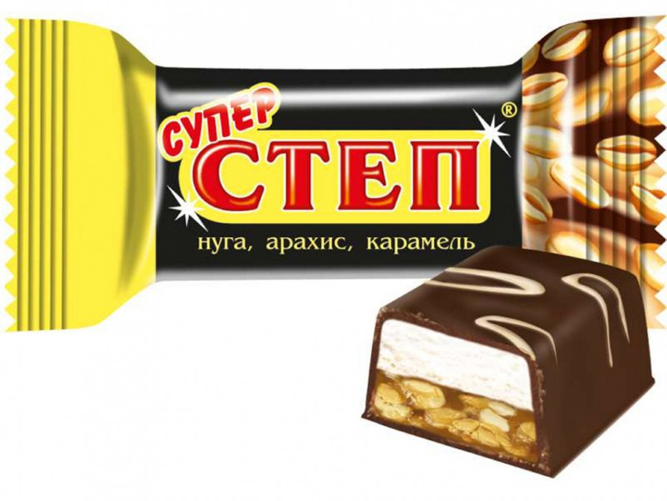 Конфеты Степ Black глазированные 60гр 