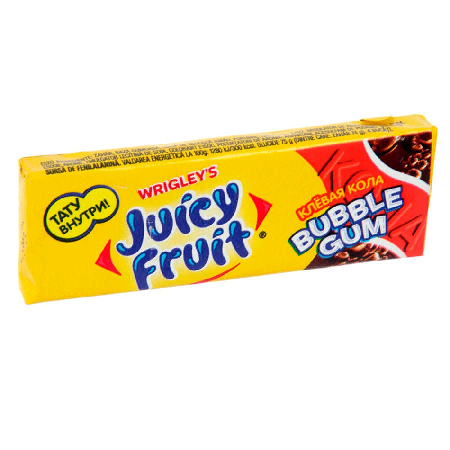 Ж/р Вригли Juicy Fruit  Клевая кола 13,8гр