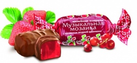 Конфеты Музыкальная  мозаика с ароматом ягодной фантазии 1 кг  
