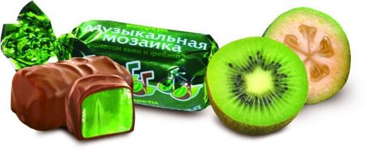 Конфеты Музыкальная мозаика с ароматом киви и фейхоа 1 кг 