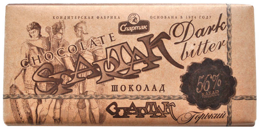 Шоколад горький   56% крафт  90 гр
