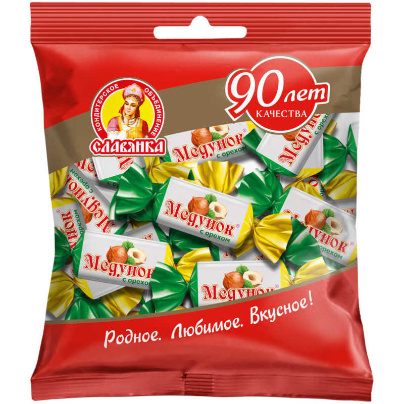 Конфеты Медунок с орехом  202 г