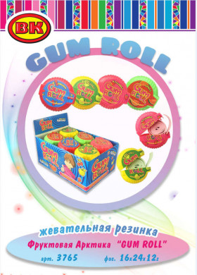 Жевательная резинка Фруктовая Арктика gam roll(гам ролл)   12гр
