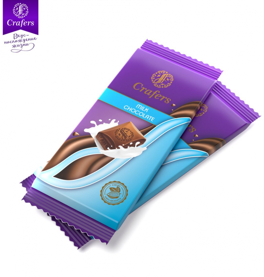 Шоколад 90г Crafers Air Milk chocolate 