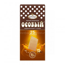 Шоколад Особый белый карамельный с солью 88гр 