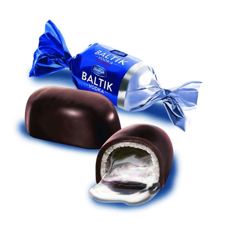 Конфеты Baltik Водка в темном шоколаде 2,5кг
