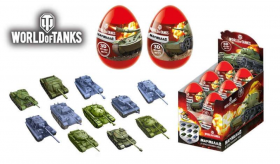 Мармелад в пластиковом яйце с игрушкой WORLD OF TANKS 10гр  