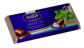 Шоколад темный Mintu Baltyk со вкусом мяты 154 гр