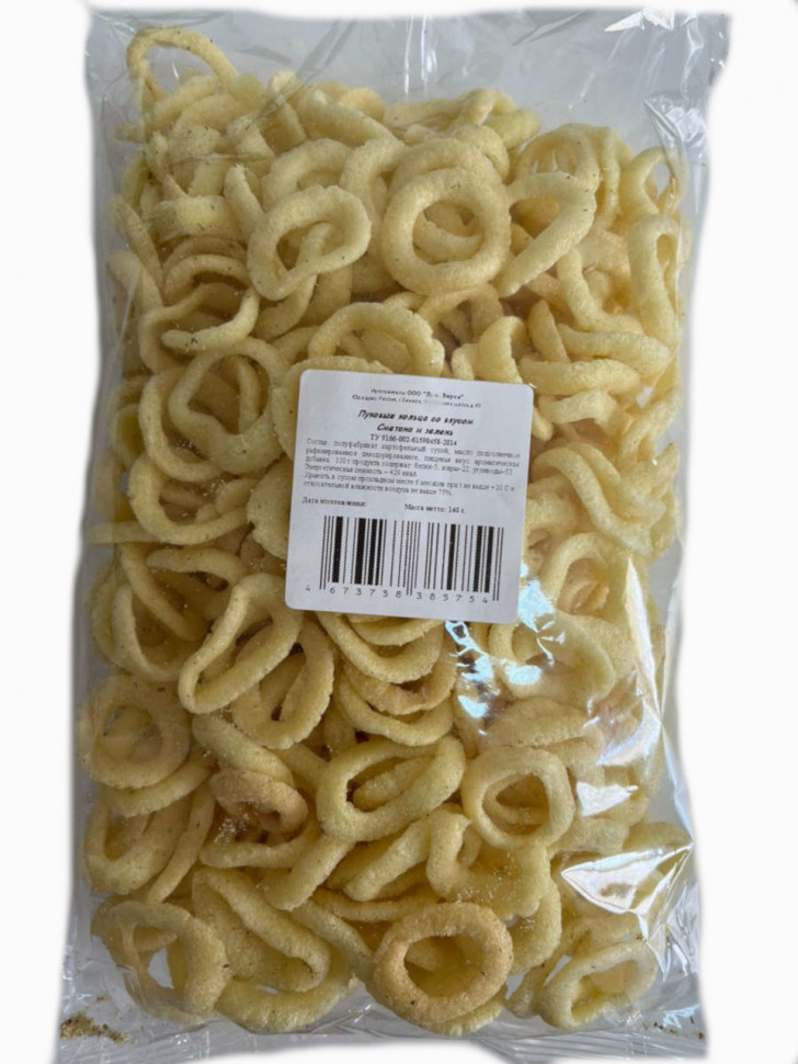 Луковые кольца со вкусом сметаны и зелени 140гр х 9шт