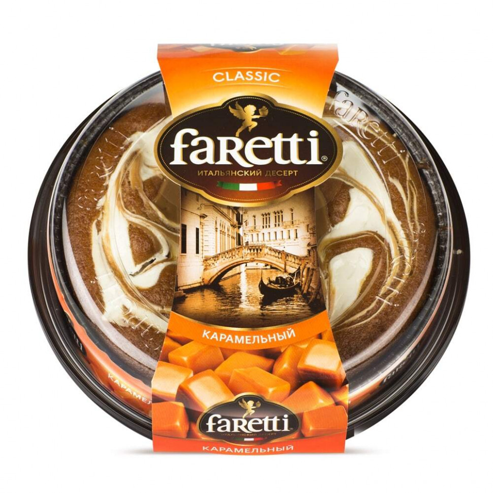 Торт бисквитный Faretti карамельный  400 гр