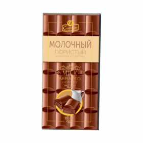 Шоколад Спартак пористый молочный пенал 70г х 13шт