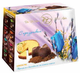 Трюфель Под'ари с кусочками лимонного пирога Chocolat Mathez  160 г