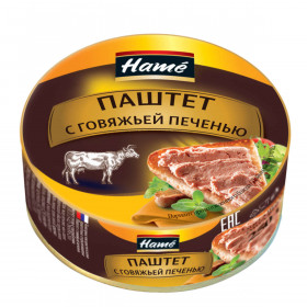 Паштет Hame с говяжьей печенью 250гр
