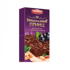 Торт Шоколадный Принц с арахисом и изюмом 260 гр.