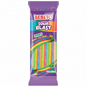 Жевательный мармелад BEBETO SOUR BLAST MIXED FRUIT FIZZY 180 г