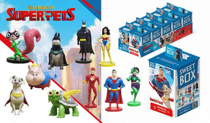 Мармелад с игрушкой в коробке СВИТБОКС DC LEAGUE OF SUPER-PETS 10 г