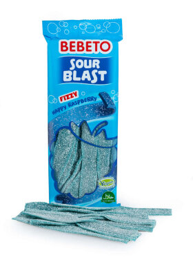 Жевательный мармелад BEBETO SOUR BLAST Raspberry FIZZY  180 г
