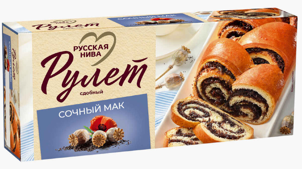 Рулет сдобный Сочный мак 250 г