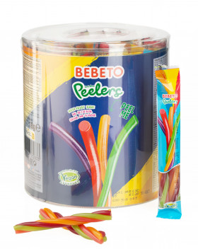 Мармелад жевательный BEBETO PEELERS TUBS пластиковая банка 18 г