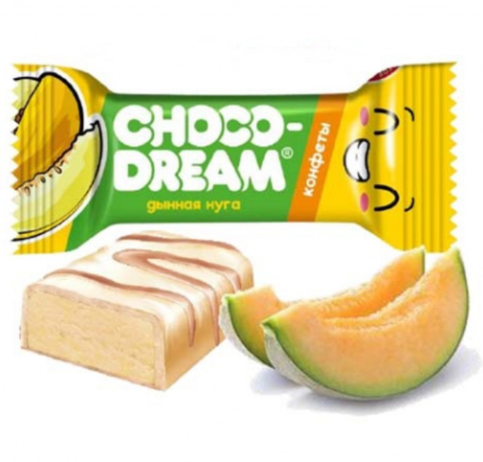 Конфеты Chocodream нуга со вкусом дыни 1 кг  