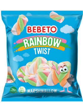 СУФЛЕ-МАРШМЕЛЛОУ BEBETO  RAINBOW TWIST подвесной стенд 60гр