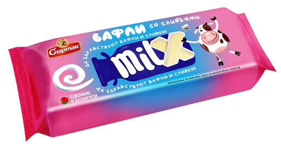 Вафли MILX со сливками 72г 