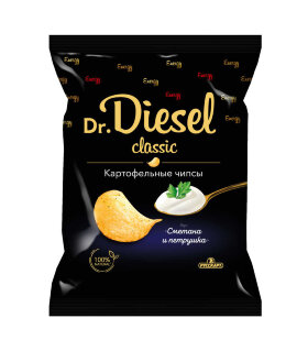 Чипсы Dr. Diesel со вкусом сметана и петрушка 120 г