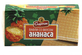 Вафли Спартак со вкусом ананаса 100 г