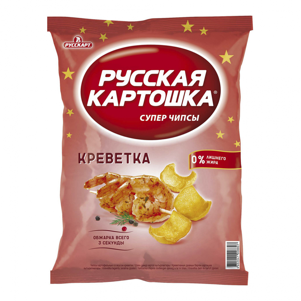 Чипсы Русская Картошка креветка 150 г 