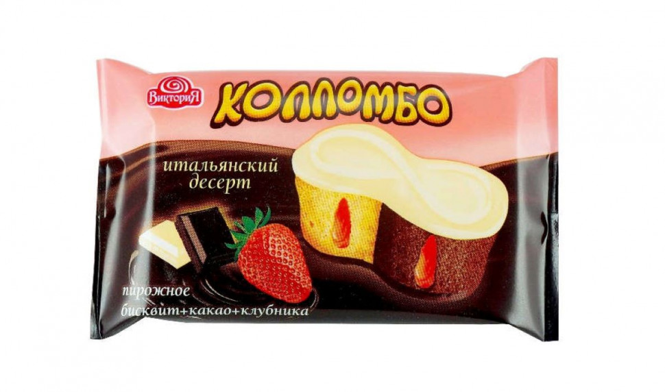 Пирожное  итальянский десерт Коломбо клубника 200гр  