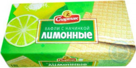 Вафли Спартак со вкусом лимона 100 г