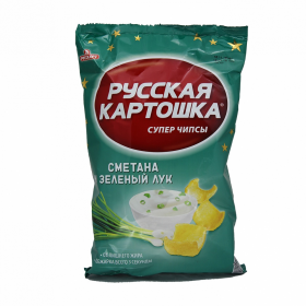 Чипсы Русская Картошка сметана и зеленый лук 150 г 