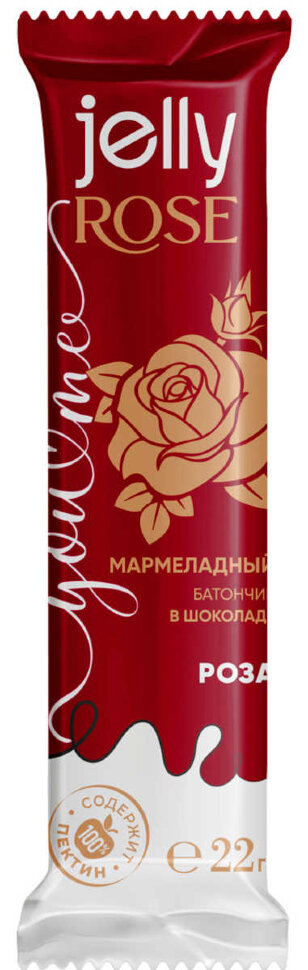 Мармеладный батончик J14 Jelly Rose в шоколаде со вкусом розы 22 г