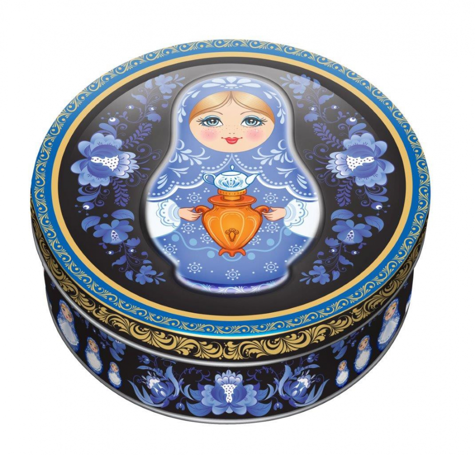 Печенье  "Матрешки" яблоко с корицей  400г ж/б 