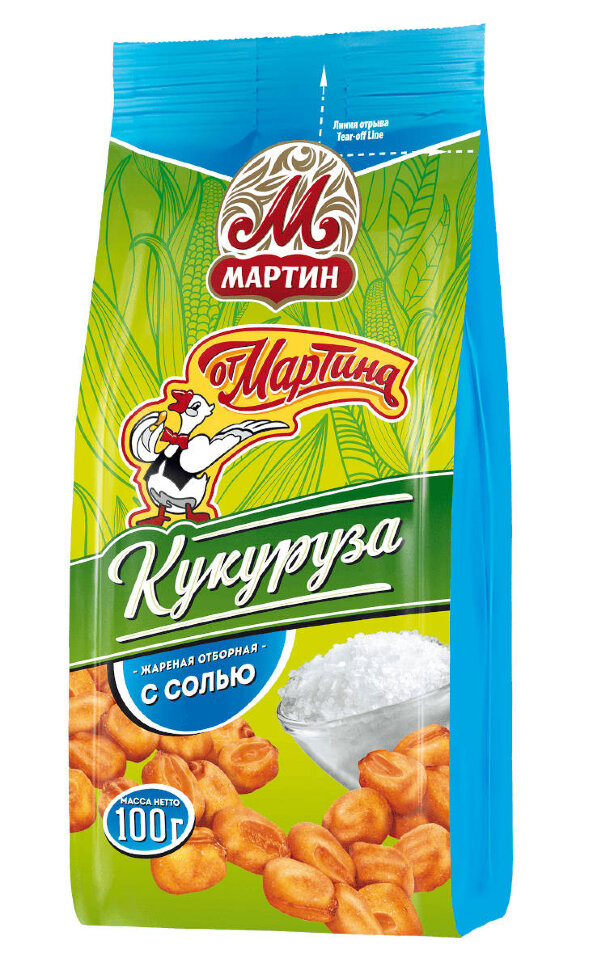 Кукуруза От Мартина с солью 100 г