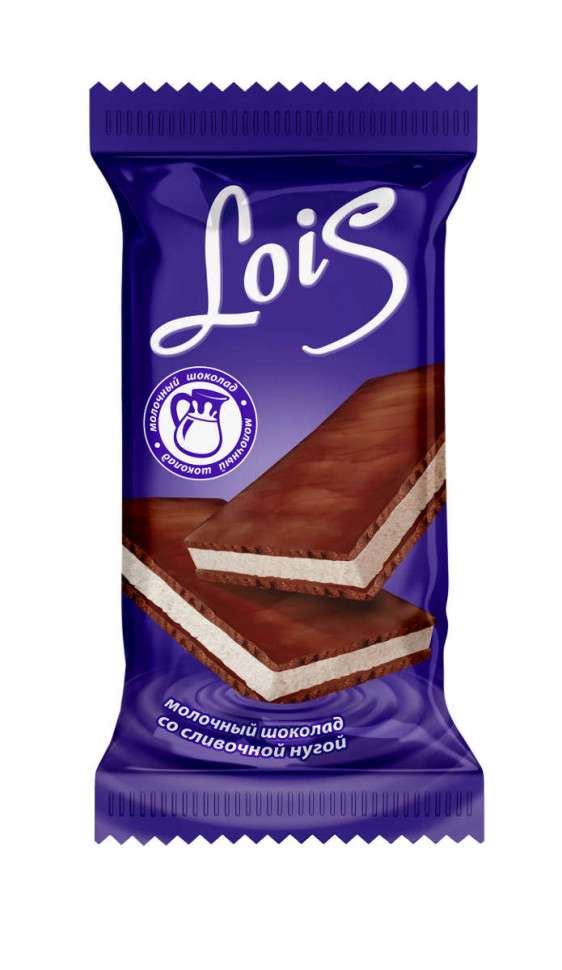 Шоколад молочный  LOIS со сливочной нугой 80гр.