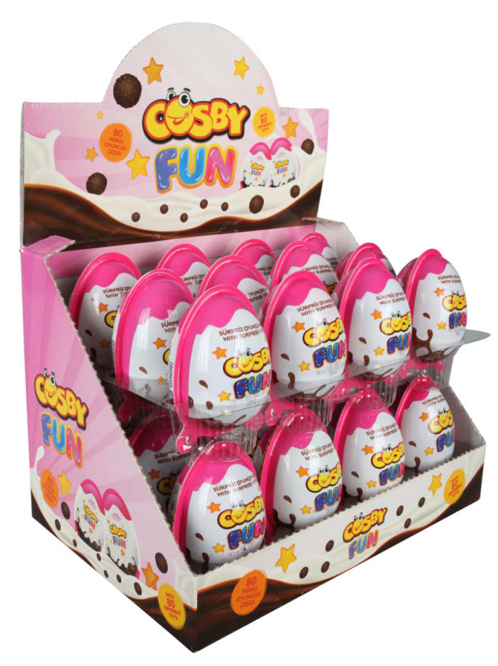 Пластиковое яйцо с игрушкой  COSBY FUN1 GIRL 20гр 