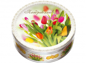 Печенье  "Тюльпаны"  ж/б  400гр 