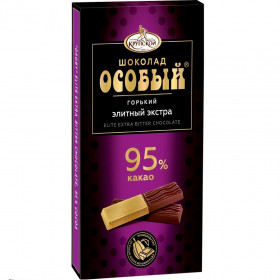 Шоколад Особый  горький 95% какао  88 гр.