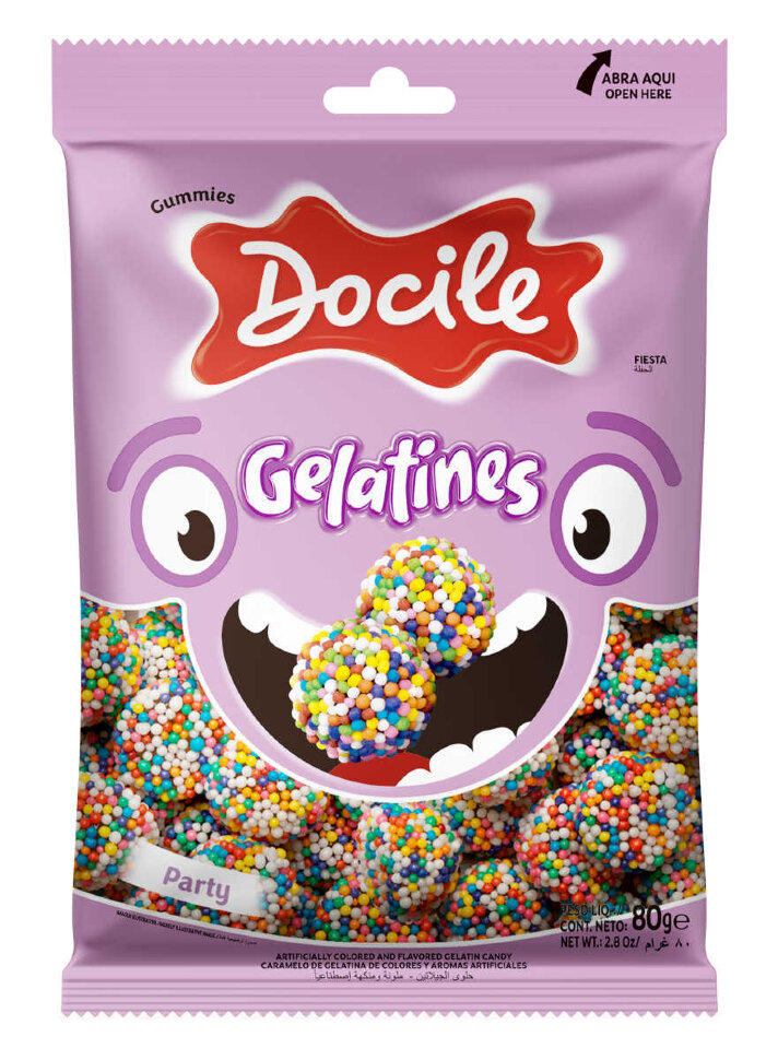 Жевательный мармелад DOCILE GELATINES PARTY Вечеринка 80 г