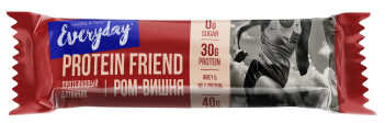 Батончик  глаз. EVERYDAY PROTEIN FRIEND с вишней и аром. рома 40 г КВАНТ 12 шт