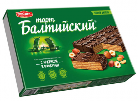 Торт Балтийский с арахисом и фундуком 290 гр