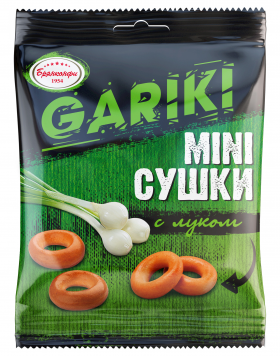 Сушки мини "GARIKI" с луком 60 гр