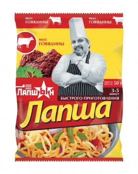 Лапша со вкусом говядины 50 гр