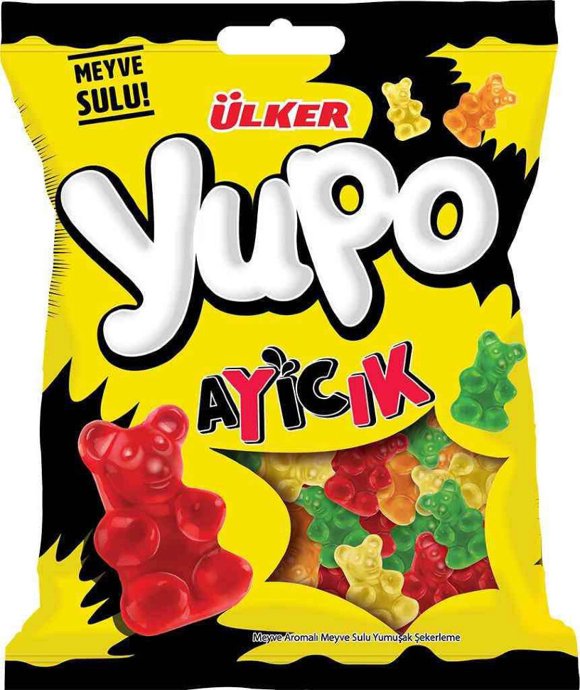 Жевательный мармелад Yupo Jelly Ayicik c фруктовым соком Мишки 80 г