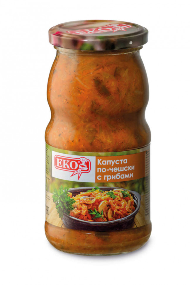 Капуста ЕКО по-чешски с грибами 480г