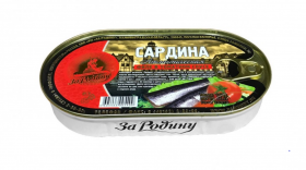 Сардина  атлантическая филе в томатном соусе 170 гр