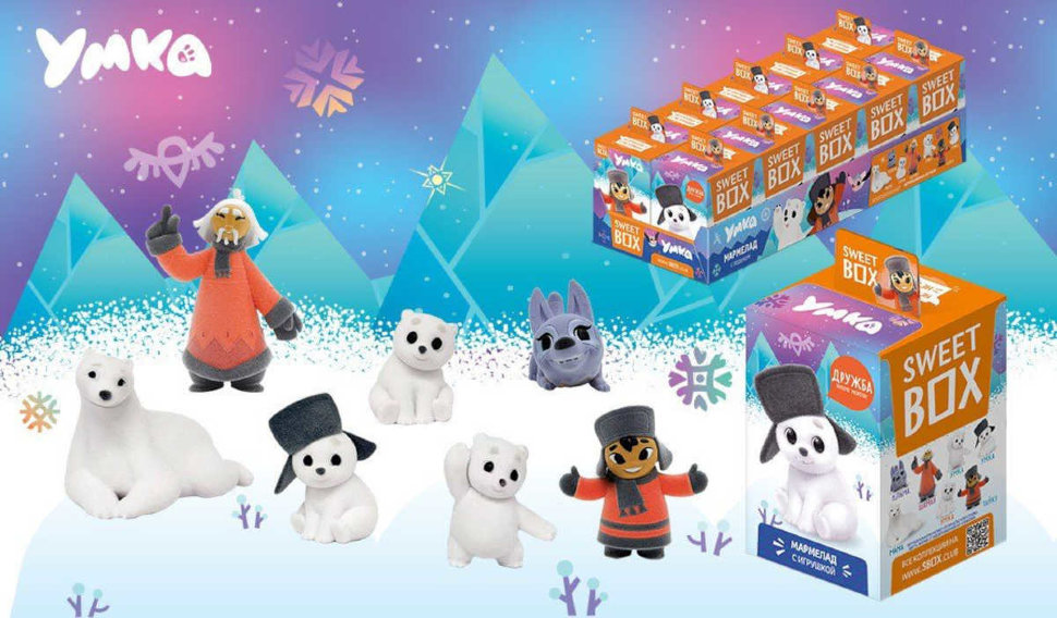 Мармелад с игрушкой в коробке СВИТБОКС УМКА 10 г